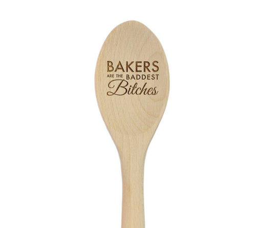 Laser Engraved Wooden Mixing Spoon, For Her-Set of 1-Andaz Press-Hello Gorgeous-