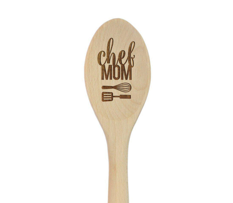 Laser Engraved Wooden Mixing Spoon, For Her-Set of 1-Andaz Press-Hello Gorgeous-