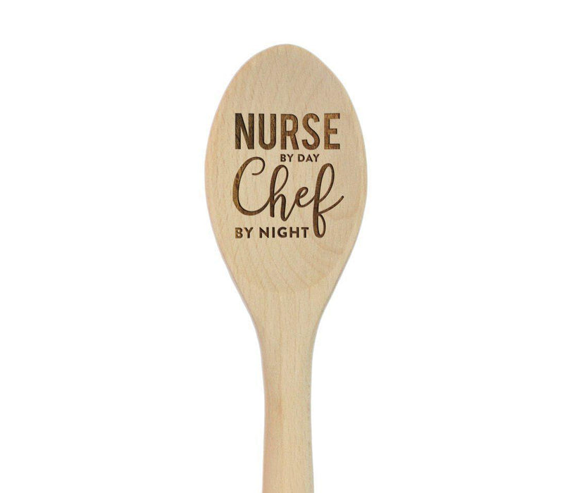 Laser Engraved Wooden Mixing Spoon-Set of 1-Andaz Press-Made With Love-