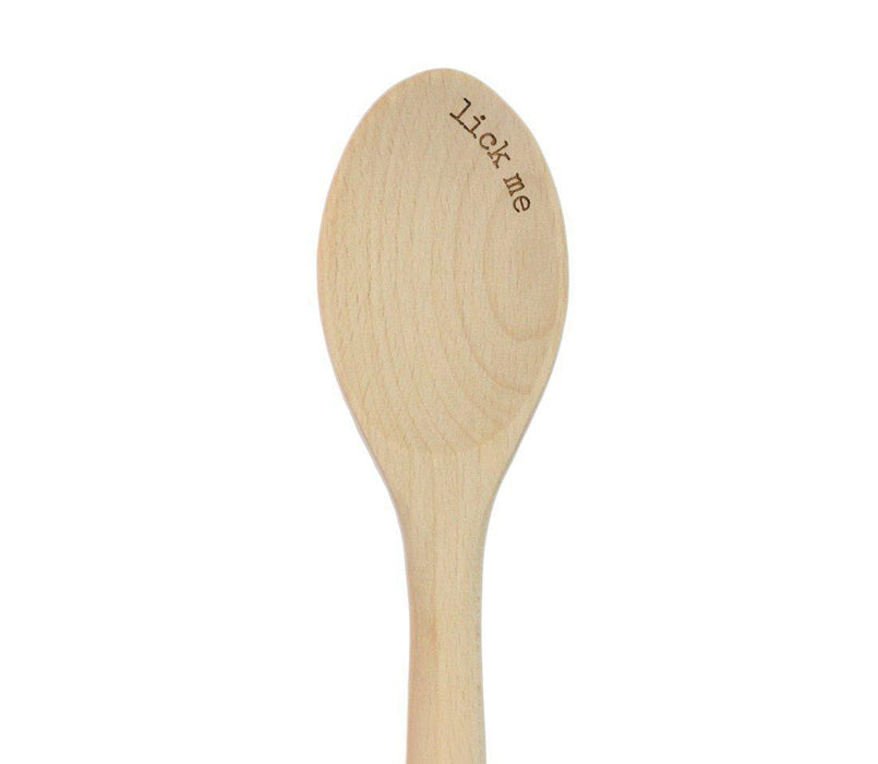 Laser Engraved Wooden Mixing Spoon-Set of 1-Andaz Press-Made With Love-