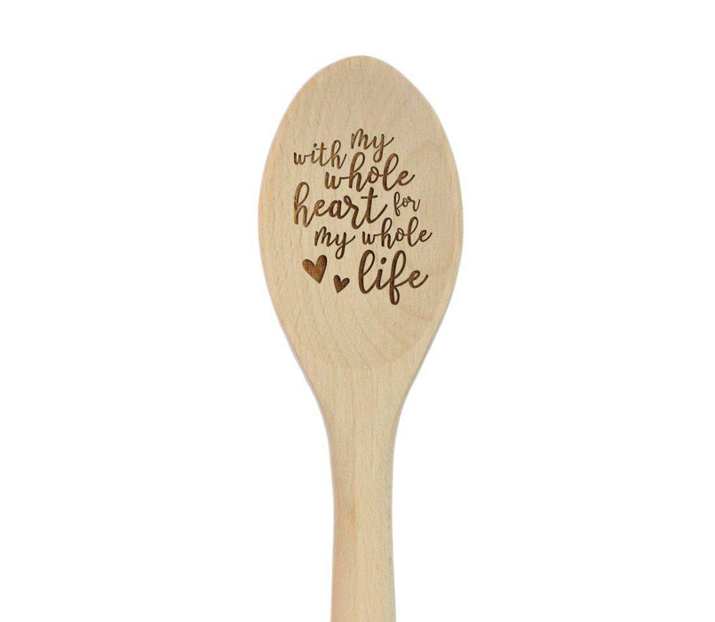 Laser Engraved Wooden Mixing Spoon-Set of 1-Andaz Press-Made With Love-
