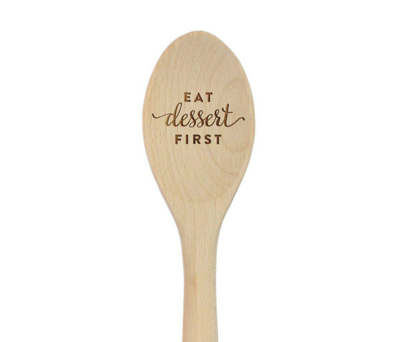 Laser Engraved Wooden Mixing Spoon-Set of 1-Andaz Press-Made With Love-