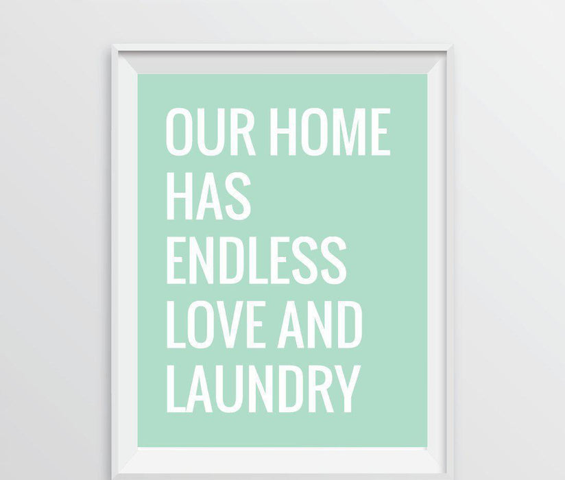 Laundry Room Wall Art Decor Graphic Signs & Prints-Set of 1-Andaz Press-Loads of Fun Washing Machine Graphic-