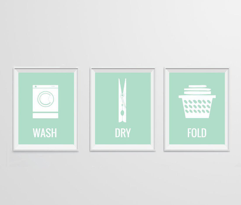 Laundry Room Wall Art Decor Graphic Signs & Prints-Set of 1-Andaz Press-Loads of Fun Washing Machine Graphic-