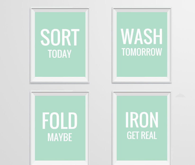 Laundry Room Wall Art Decor Graphic Signs & Prints-Set of 1-Andaz Press-Loads of Fun Washing Machine Graphic-