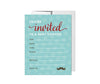 Lil Man Mustache Boy Baby Shower Blank Invitations-Set of 20-Andaz Press-