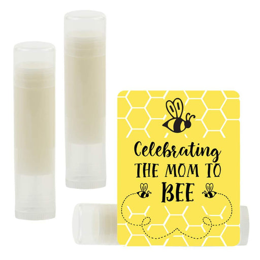 Little Bee Black and Yellow Baby Shower, Lip Balm Favors-Set of 12-Andaz Press-Celebrating The Mom to Bee-