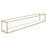 Long Glass Metal Candle Holder Centerpiece Box-Set of 1-Koyal Wholesale-12" x 4" x 4"-Gold-