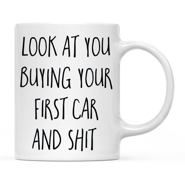 Look At You Being a Badass And Shit Milestones Ceramic Coffee Mug -Set of 1-Andaz Press-First Time Moving-