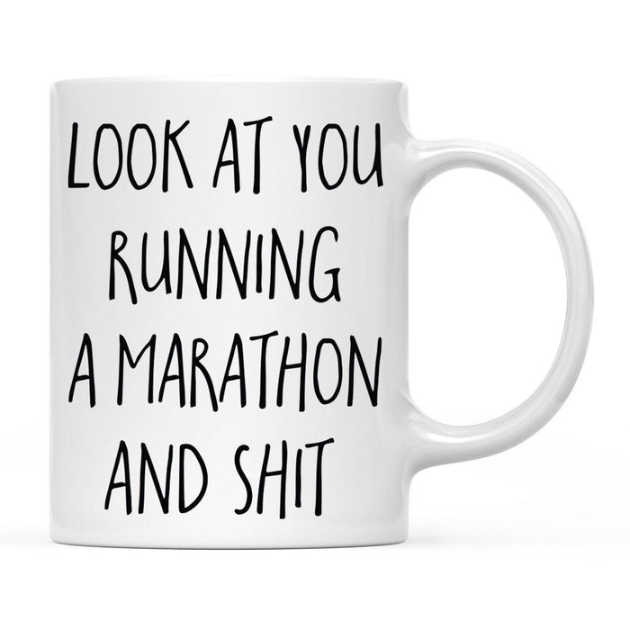 Look At You Being a Badass And Shit Milestones Ceramic Coffee Mug -Set of 1-Andaz Press-First Time Moving-