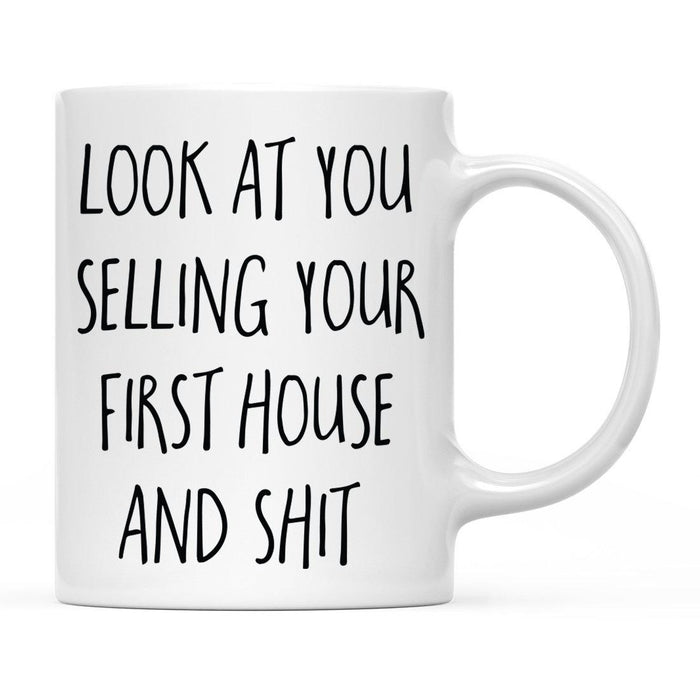 Look At You Being a Badass And Shit Milestones Ceramic Coffee Mug -Set of 1-Andaz Press-First Time Moving-