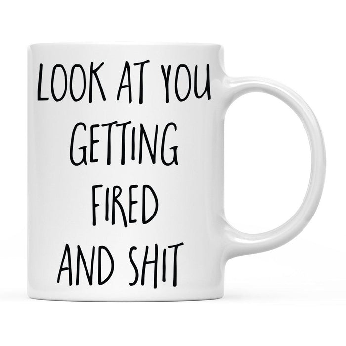 Look At You Being a Badass And Shit Milestones Ceramic Coffee Mug  -Set of 1-Andaz Press-Fired-