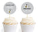 Mama to Bee Bumblebee Baby Shower Cupcake Topper DIY Party Favors Kit-Set of 20-Andaz Press-