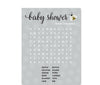 Mama to Bee Bumblebee Gender Neutral Baby Shower Games & Fun Activities-Set of 1-Andaz Press-Word Search-