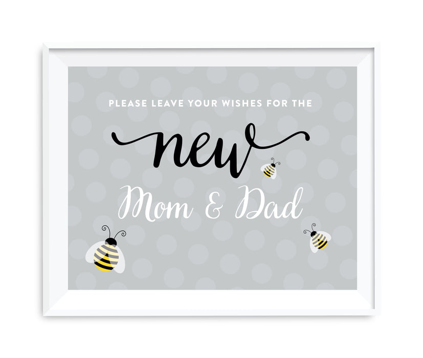 Mama to Bee Bumblebee Gender Neutral Baby Shower Party Signs-Set of 1-Andaz Press-Thank You For Celebrating With Us!-