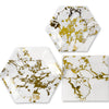 Marble and Gold Foil Tableware Kit-Set of 50-Koyal Wholesale-
