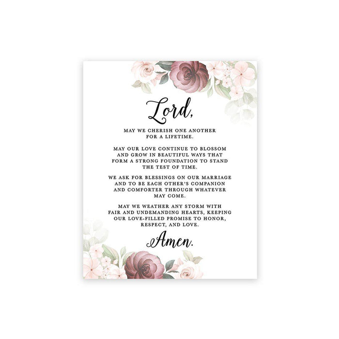 Marriage Prayer Canvas Wall Art Decor, Wedding Registry Marriage Ideas-Set of 1-Andaz Press-Black Chalkboard-
