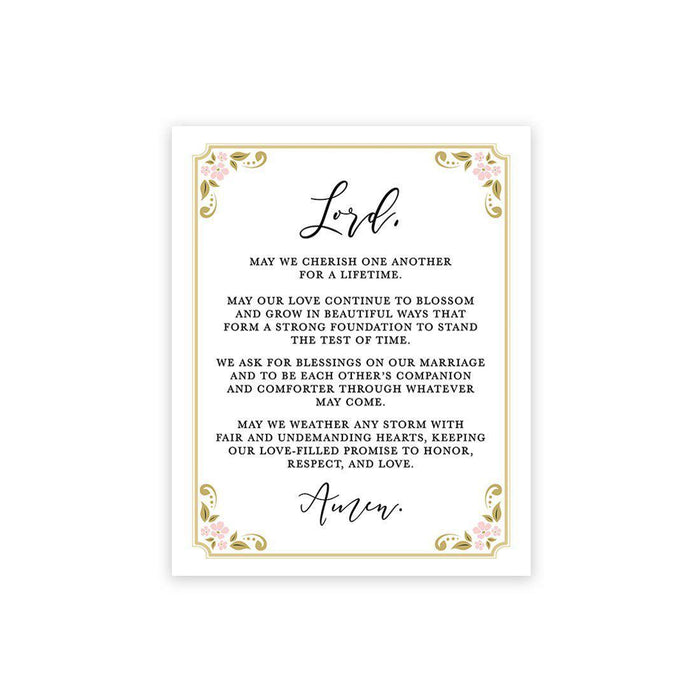 Marriage Prayer Canvas Wall Art Decor, Wedding Registry Marriage Ideas-Set of 1-Andaz Press-Black Chalkboard-