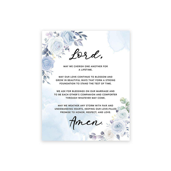 Marriage Prayer Canvas Wall Art Decor, Wedding Registry Marriage Ideas-Set of 1-Andaz Press-Black Chalkboard-