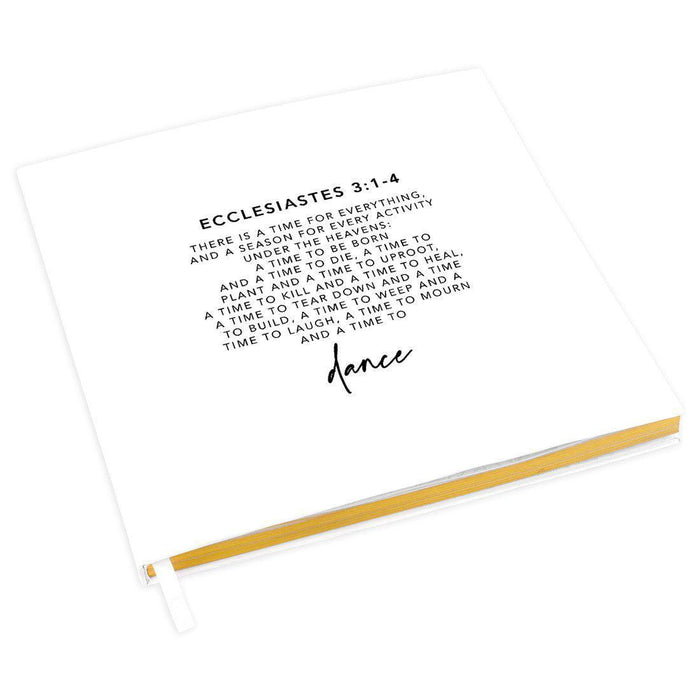 Memorial Biblical Guestbook with Gold Accents, Bible Verse, Scrapbook, Photo Album-Set of 1-Andaz Press-Romans 6:4-