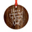 Memorial Round Metal Christmas Ornament, No Longer By My Side-Set of 1-Andaz Press-Dad Heaven-