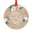Memorial Round Metal Christmas Ornament, No Longer By My Side-Set of 1-Andaz Press-Fiance Bereavement Memory-
