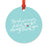 Memorial Round Metal Christmas Ornament, No Longer By My Side-Set of 1-Andaz Press-Miscarriage Sympathy-