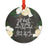 Memorial Round Metal Christmas Ornament, No Longer By My Side-Set of 1-Andaz Press-My Wife-