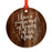 Memorial Round Metal Christmas Ornament, No Longer By My Side-Set of 1-Andaz Press-Nana Heaven-