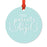 Memorial Round Metal Christmas Ornament, No Longer By My Side-Set of 1-Andaz Press-Parents Ornament-