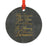 Memorial Round Metal Christmas Ornament, No Longer By My Side-Set of 1-Andaz Press-Treasure-
