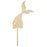 Mermaid Tail Laser Cut Wood Cake Topper-Set of 1-Andaz Press-Natural-