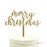 Merry Christmas Glitter Acrylic Holiday Cake Topper-Set of 1-Andaz Press-