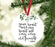 Metal Christmas Ornament Friendship Memorial Gift for Long Distance Friends-Set of 1-Andaz Press-Your Heart and My Heart are Very Very Old Friends-