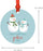 Metal Christmas Ornament, Merry Christmas Godson, Custom Year, Holiday Snowman-Set of 1-Andaz Press-