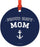 Metal Christmas Ornament, Proud Navy Mom-Set of 1-Andaz Press-