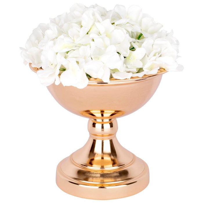 Metal Compote Bowl, Elegant Beaded Edge Decorative Bowl for Table Centerpiece-Set of 10-Koyal Wholesale-Copper-