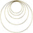 Metal Hoop Wreath Rings-Set of 5-Koyal Wholesale-Gold-