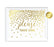 Metallic Gold Confetti Polka Dots Wedding Party Signs-Set of 1-Andaz Press-Mr. & Mrs.-