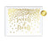 Metallic Gold Confetti Polka Dots Wedding Party Signs-Set of 1-Andaz Press-Mr. & Mrs.-