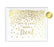 Metallic Gold Confetti Polka Dots Wedding Party Signs-Set of 1-Andaz Press-Mr. & Mrs.-