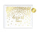 Metallic Gold Confetti Polka Dots Wedding Party Signs-Set of 1-Andaz Press-Mr. & Mrs.-