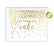 Metallic Gold Confetti Polka Dots Wedding Party Signs-Set of 1-Andaz Press-Mr. & Mrs.-