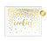 Metallic Gold Confetti Polka Dots Wedding Party Signs-Set of 1-Andaz Press-Mr. & Mrs.-