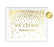 Metallic Gold Confetti Polka Dots Wedding Party Signs-Set of 1-Andaz Press-Mr. & Mrs.-