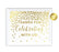 Metallic Gold Confetti Polka Dots Wedding Party Signs-Set of 1-Andaz Press-Mr. & Mrs.-
