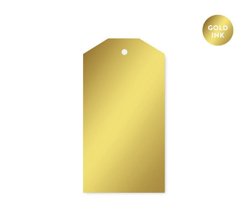 Metallic Gold Large Classic Favor Gift Tags-Set of 12-Andaz Press-