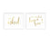 Metallic Gold Wedding Party Signs, 2-Pack-Set of 2-Andaz Press-Ladies, Gents-