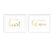 Metallic Gold Wedding Party Signs, 2-Pack-Set of 2-Andaz Press-Ladies, Gents-