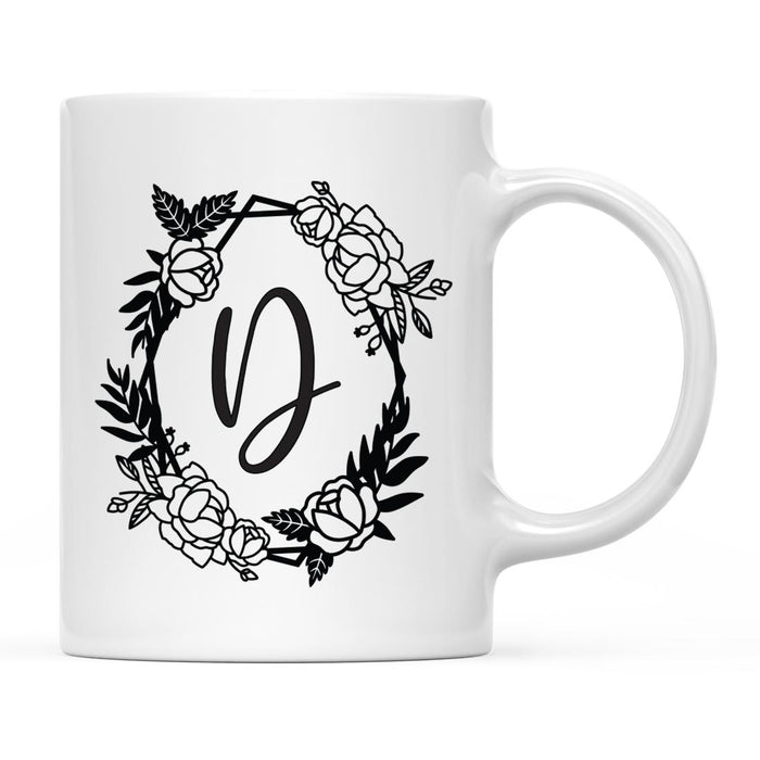 Minimal Geometric Roses Design Coffee Mug Collection-Set of 1-Andaz Press-A-